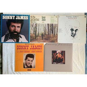 Sonny James Country Vinyl Record LP Lot (5 Records)ABC Collection Traces Others